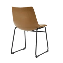 Set Of 2 Laslo Modern Upholstered Faux Leather Dining Chairs - Saracina Home -Default Template 1 GUEST 9c08c6e5 09f4 403a 844a a5fe7811db86