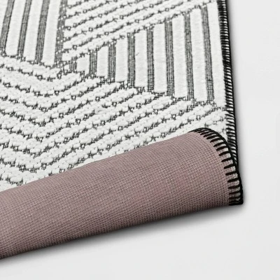 2'3"x3'9" Geo Accent Rug Gray - Project 62™ 3 2'3"x3'9" Geo Accent Rug Gray - Project 62™ - Image 3