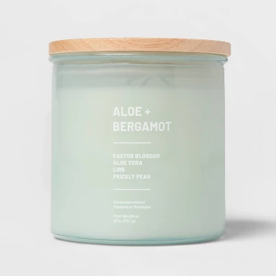 Glass Jar Aloe And Bergamot Candle Green - Threshold™ 6 Glass Jar Aloe And Bergamot Candle Green - Threshold™ - Image 6