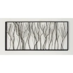 Metal Tree Distressed Dimensional Branch Wall Decor With Black Frame Silver - Olivia & May -Default Template 1 GUEST 9e915211 409e 44b7 9906 1f57e5ada243