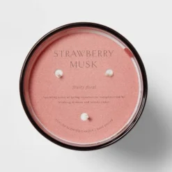 Colored Vase Glass With Dustcover Strawberry Musk Candle Red - Threshold™ 10 Colored Vase Glass With Dustcover Strawberry Musk Candle Red - Threshold™ -Decor Home GUEST a1481056 0056 434b 8190 eafa8bcfa251