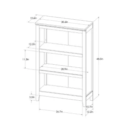 48" Carson 3 Shelf Bookcase - Threshold 15 48" Carson 3 Shelf Bookcase - Threshold -Default Template 1 GUEST a35a203d 2822 4d50 8eed 8de12cce8680