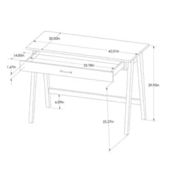 Paulo Wood Writing Desk With Drawer - Threshold™ -Default Template 1 GUEST a3818299 8a65 473a bf93 e5c5d6e1b99b