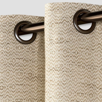 1pc Light Filtering Diamond Weave Window Curtain Panel - Threshold™ 1 1pc Light Filtering Diamond Weave Window Curtain Panel - Threshold™