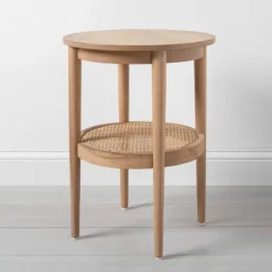 Wood & Cane Round Accent Side Table - Hearth & Hand™ With Magnolia -Default Template 1 GUEST a47b2b48 7b15 4cfc b563 12ea4809872c