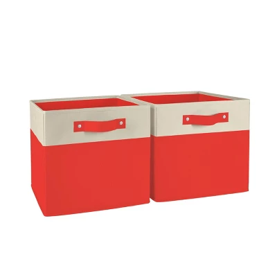 2pc Kids' 10.5" Two-Toned Folding Storage Bin Set - RiverRidge Home 13 2pc Kids' 10.5" Two-Toned Folding Storage Bin Set - RiverRidge Home - Image 13