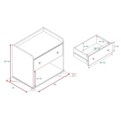 Set Of 2 Katie Transitional Tray Top 1 Drawer Solid Wood Nightstands Caramel - Saracina Home -Default Template 1 GUEST aa86a644 1088 4491 99db ac863c4ab818