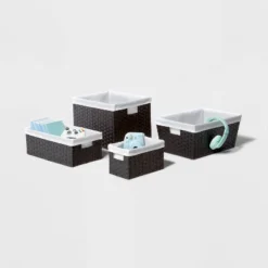 16" X 9" X 6" Lined Woven Media Bin Black - Brightroom™ -Default Template 1 GUEST ac4ff65f f7b2 48fa aa42 7459f63d7c52