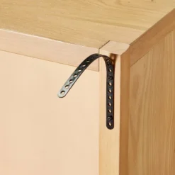 Grooved Wood With Glass 2-Door Cabinet - Natural - Hearth & Hand™ With Magnolia -Default Template 1 GUEST ad828782 66cb 4ad3 92bb c319b1b88f26