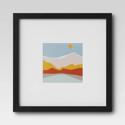 Set Of 9 Gallery Frame Set 10" X 10" Matted To 5" X 5" Black - Room Essentials™ 10 Set Of 9 Gallery Frame Set 10" X 10" Matted To 5" X 5" Black - Room Essentials™ - Image 10