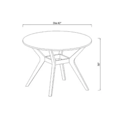 42" Emmond Mid-Century Modern Round Dining Table Natural/White - Threshold™ -Default Template 1 GUEST afe82a0e a5b4 4526 a990 dd67c5e262e1