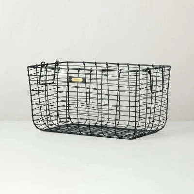 Wire Storage Basket Black - Hearth & Hand With Magnolia 6 Wire Storage Basket Black - Hearth & Hand With Magnolia - Image 6