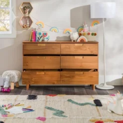 Mid-Century Modern Groove Wood 6 Drawer Dresser - Saracina Home 36 Mid-Century Modern Groove Wood 6 Drawer Dresser - Saracina Home -Default Template 1 GUEST b23f9ced 0f20 4832 b513 915786661b90