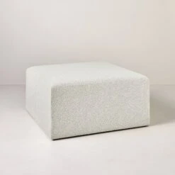 Boucle Upholstered Square Cocktail Ottoman - Hearth & Hand™ With Magnolia -Default Template 1 GUEST b26d4059 7849 4f8d abd9 4175fb319d21