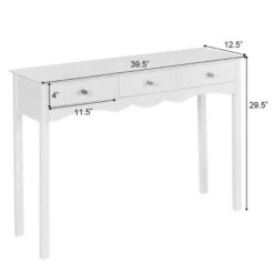 Costway Console Table Hall Table Side Table Desk Accent Table 3 Drawers Entryway White 11 Costway Console Table Hall Table Side Table Desk Accent Table 3 Drawers Entryway White -Default Template 1 GUEST b544da82 60f3 444c b5e9 c9af0d1179f6
