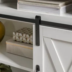 Transitional Sliding Barndoor Highboy TV Stand For TVs Up To 58" - Saracina Home -Default Template 1 GUEST b5a3e537 90f4 4e58 a208 0c36538d1d04