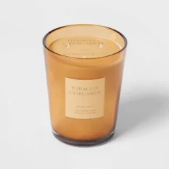 Colored Vase Glass With Dustcover Tobacco And Bergamot Candle Yellow - Threshold™ 11 Colored Vase Glass With Dustcover Tobacco And Bergamot Candle Yellow - Threshold™ -Default Template 1 GUEST b93280db 41cc 4916 9fbe 5bb9cb7d18d7