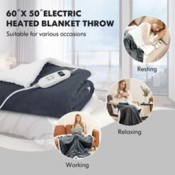 Tangkula 50" X 60" Heated Electric Reversible Fleece Blanket Blanket Throw W/ 10 Heat Levels, 9 Hours Auto Shut-Off, Overheat Protection Gray 17 Tangkula 50" X 60" Heated Electric Reversible Fleece Blanket Blanket Throw W/ 10 Heat Levels, 9 Hours Auto Shut-Off, Overheat Protection Gray -Default Template 1 GUEST bba9b90e d696 4c1e 93cf fcca11db97cd