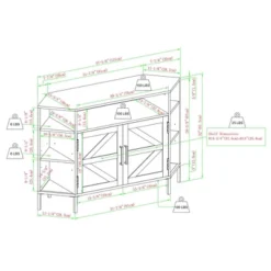 Atticus Modern Farmhouse 2 Door Corner TV Stand For TVs Up To 55" Rustic Oak - Saracina Home -Default Template 1 GUEST be7fd8ed 5976 4d60 b751 9a39a330340e