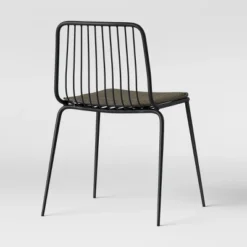 Set Of 2 Sodra Rounded Seat Wire Dining Chair Black - Threshold™ -Default Template 1 GUEST beee2ef8 8c06 41f9 85cc 368726c46ac7