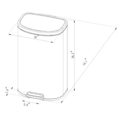 45L D Shape Step Trash Can - Brightroom™ 6 45L D Shape Step Trash Can - Brightroom™ -Default Template 1 GUEST c2061739 02e1 4b84 8bb6 9115a2781dbe