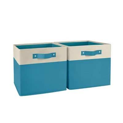 2pc Kids' 10.5" Two-Toned Folding Storage Bin Set - RiverRidge Home 15 2pc Kids' 10.5" Two-Toned Folding Storage Bin Set - RiverRidge Home - Image 15