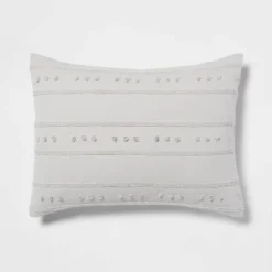 4pc Clipped Stripe Poms Comforter Bedding Set - Threshold™ -Default Template 1 GUEST c513e7a2 e419 413e 9246 e63bf81df859