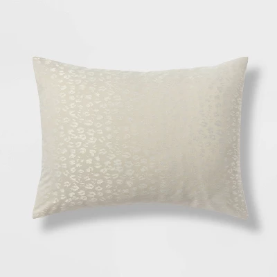 8pc Luxe Jacquard Snow Leopard Comforter Set Beige - Threshold™ 5 8pc Luxe Jacquard Snow Leopard Comforter Set Beige - Threshold™ - Image 5