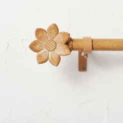Flower Faux Wood Curtain Rod Natural Wood - Opalhouse™ Designed With Jungalow™ -Default Template 1 GUEST c5b5a613 8f9b 4e84 9eff 5ca6e3369a7b