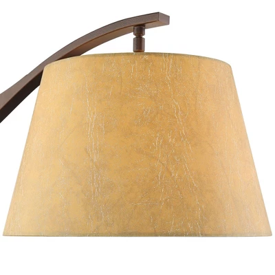 Franklin Iron Works Tahoe Rustic Industrial Downbridge Arc Floor Lamp 60" Tall Bronze Metal Faux Leather Empire Shade For Living Room Reading Bedroom 2 Franklin Iron Works Tahoe Rustic Industrial Downbridge Arc Floor Lamp 60" Tall Bronze Metal Faux Leather Empire Shade For Living Room Reading Bedroom - Image 2