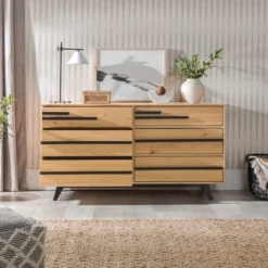 Modern 6 Drawer Double Dresser With Long Handles - Saracina Home 24 Modern 6 Drawer Double Dresser With Long Handles - Saracina Home -Default Template 1 GUEST c8aba4a4 1ca8 4c94 baf3 2404a0c20fb2