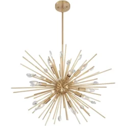 Possini Euro Design Janae Plated Gold Chandelier 29 1/2" Wide Modern Sputnik 12-Light Fixture For Dining Room House Foyer Kitchen Island Entryway -Default Template 1 GUEST d2ee25e0 8698 4b6a b1c0 66a5efef7c3f