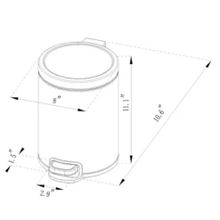 5L Round Step Trash Can - Brightroom™ -Default Template 1 GUEST d3dcba62 f1b0 452a 92cc 1c11982c1b4f