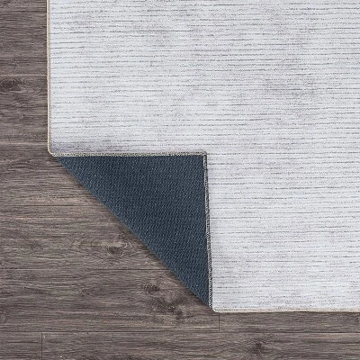 World Rug Gallery Contemporary Distressed Stripe Machine Washable Area Rug 3 World Rug Gallery Contemporary Distressed Stripe Machine Washable Area Rug - Image 3