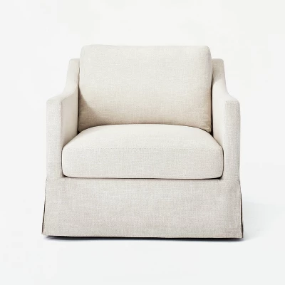 Vivian Park Upholstered Swivel Chair Cream - Threshold™ Designed With Studio McGee 2 Vivian Park Upholstered Swivel Chair Cream - Threshold™ Designed With Studio McGee - Image 2