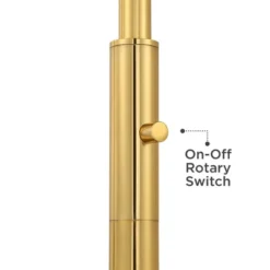 Possini Euro Design Kinsey Modern Downbridge Floor Lamp 67" Tall Warm Brass Metal Stone Pattern Glass Shade For Living Room Reading Bedroom Office -Default Template 1 GUEST e2aefa6e 7461 454c 8a76 9141ea4fa04f