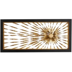 Metal Sunburst Coiled Ribbon Wall Decor With Black Frame Gold - Olivia & May -Default Template 1 GUEST e4484a3f 6603 465d b734 3b02fc7736d5
