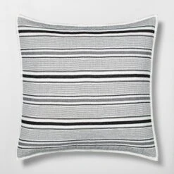 Textured Stripe Pillow Sham Dark Gray/Cream - Hearth & Hand™ With Magnolia -Default Template 1 GUEST e5d23bbb adcc 4d87 a960 dc48647436f7