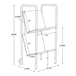 Two-Tier Metal Vinyl Record Storage Rack Black - Hearth & Hand™ With Magnolia -Default Template 1 GUEST e61e656a 2061 4a63 b99c 85e84f0ab94f