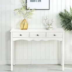 Costway Console Table Hall Table Side Table Desk Accent Table 3 Drawers Entryway White 10 Costway Console Table Hall Table Side Table Desk Accent Table 3 Drawers Entryway White -Default Template 1 GUEST e6e72db3 43b3 42d6 95f8 7e6c90496612