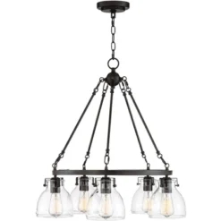 Possini Euro Design Bellis Bronze Wagon Wheel Pendant Chandelier 25" Wide Modern Clear Glass 5-Light Fixture For Dining Room House Kitchen Island Home 12 Possini Euro Design Bellis Bronze Wagon Wheel Pendant Chandelier 25" Wide Modern Clear Glass 5-Light Fixture For Dining Room House Kitchen Island Home -Default Template 1 GUEST e7bbb215 b714 48ed 95f2 82d1e0902641