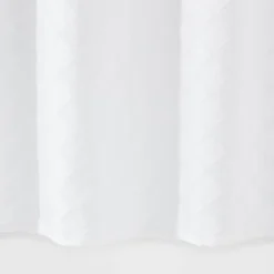 Dyed Clipped Diamond Shower Curtain White - Threshold™ -Default Template 1 GUEST e9083fa3 4dae 4049 a274 c3e218597b3c