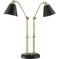 Possini Euro Design Sentry Modern Mid Century Desk Lamp 23" High Black Brass With USB Charging Port LED Adjustable Cone Shade For Bedroom Living Room 13 Possini Euro Design Sentry Modern Mid Century Desk Lamp 23" High Black Brass With USB Charging Port LED Adjustable Cone Shade For Bedroom Living Room -Default Template 1 GUEST e91d5c36 9c3b 4fda 8e73 e5a8e478b0f2