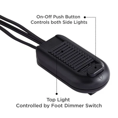 Franklin Iron Works Rustic Farmhouse Mission Torchiere Floor Lamp 71 1/2" Tall Roman Bronze 3-Light Frosted Champagne Amber Glass For Living Room 5 Franklin Iron Works Rustic Farmhouse Mission Torchiere Floor Lamp 71 1/2" Tall Roman Bronze 3-Light Frosted Champagne Amber Glass For Living Room - Image 5