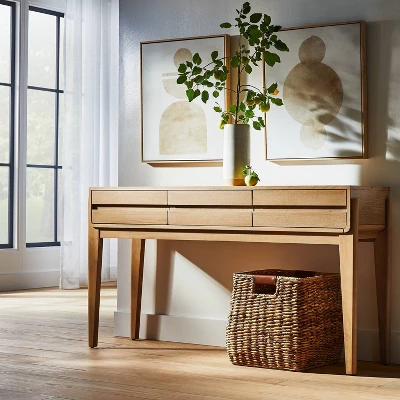 Herriman Wooden Console Table With Drawers - Threshold™ Designed With Studio McGee 1 Herriman Wooden Console Table With Drawers - Threshold™ Designed With Studio McGee