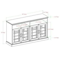 Transitional 4 Door Windowpane TV Stand For TVs Up To 65" - Saracina Home -Default Template 1 GUEST ed2005eb 89f7 433b a81a f537715559df