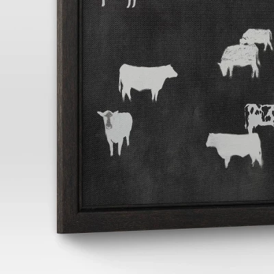 (Set Of 2) 12" X 12" Cow Collection II Framed Wall Canvases - Threshold™ 5 (Set Of 2) 12" X 12" Cow Collection II Framed Wall Canvases - Threshold™ - Image 5