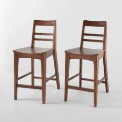 2pk Wood Ladder Back Counter Stool - Hearth & Hand™ With Magnolia 17 2pk Wood Ladder Back Counter Stool - Hearth & Hand™ With Magnolia -Default Template 1 GUEST ee6c4703 9f16 41d1 a9aa 86444f5abf5f