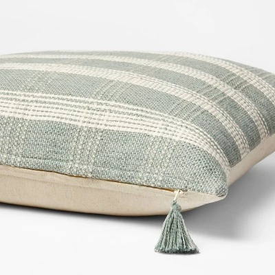 Woven Plaid Throw Pillow With Tassel Zipper - Threshold™ Designed With Studio McGee 3 Woven Plaid Throw Pillow With Tassel Zipper - Threshold™ Designed With Studio McGee - Image 3