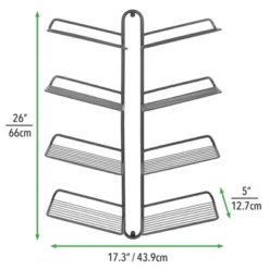 MDesign Metal Shoe Display & Storage Rack, 4 Tier, Wall Mount 15 MDesign Metal Shoe Display & Storage Rack, 4 Tier, Wall Mount -Default Template 1 GUEST f05cedc0 927b 4608 9dfe 44b6af81a280